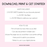 Screen Time Tracker PRINTABLE A5 Journal Page Inserts