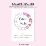 Calorie Tracker PRINTABLE A5 Journal Page Inserts