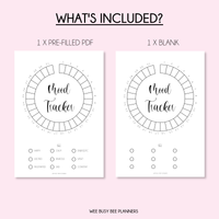 Mood Tracker PRINTABLE A5 Journal Page Inserts