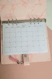 2026 Calendar Monthly Planner Inserts A5, Filofax Inserts, PRINTED, 12 Month Calendar