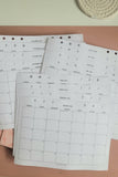 2026 Calendar Monthly Planner Inserts A5, Filofax Inserts, PRINTED, 12 Month Calendar