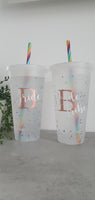 Personalised Confetti Colour Changing Cold Cups - Bride, Bride Tribe, Any name