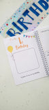 Birthday Interview Book, New Baby Gift, First Birthday Gift, Birthday Memories, Birthday Book, Birthday Journal, Baby Book Keepsake 0-18yrs