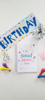 Birthday Interview Book, New Baby Gift, First Birthday Gift, Birthday Memories, Birthday Book, Birthday Journal, Baby Book Keepsake 0-18yrs
