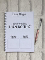 Weight Loss Journal, Slimming World Compatible, Food Diary Journal, 12 Week Food Planner - Bitch, Just Stick to the Fucking Plan