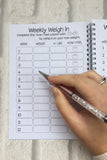 Weight Loss Journal, SW Food Planner, Weight Loss Tracker, Food Diary, 12 Weeks