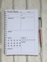 Weight Loss Journal, Slimming World Compatible, Food Diary Journal, 12 Week Food Planner - Bitch, Just Stick to the Fucking Plan