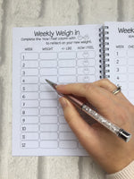 Weight Loss Journal, Slimming World Compatible, Food Diary Journal, 12 Week Food Planner - Bitch, Just Stick to the Fucking Plan