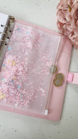 Pink Sequin Planner Pocket Wallet A5